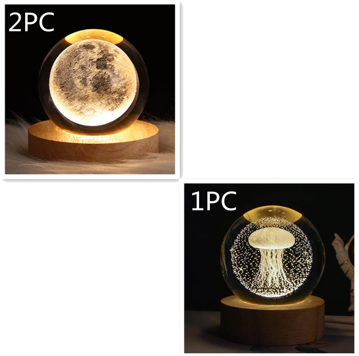 Luminous Starry Sky And Planets Moon Night Lamp