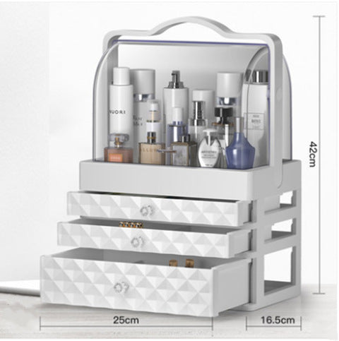 Cosmetic box rack