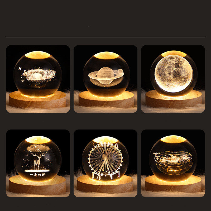 Luminous Starry Sky And Planets Moon Night Lamp